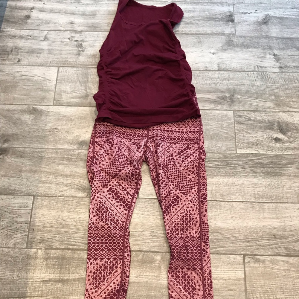 Fabletics Salar Capri & Kathie Tank, Both XS